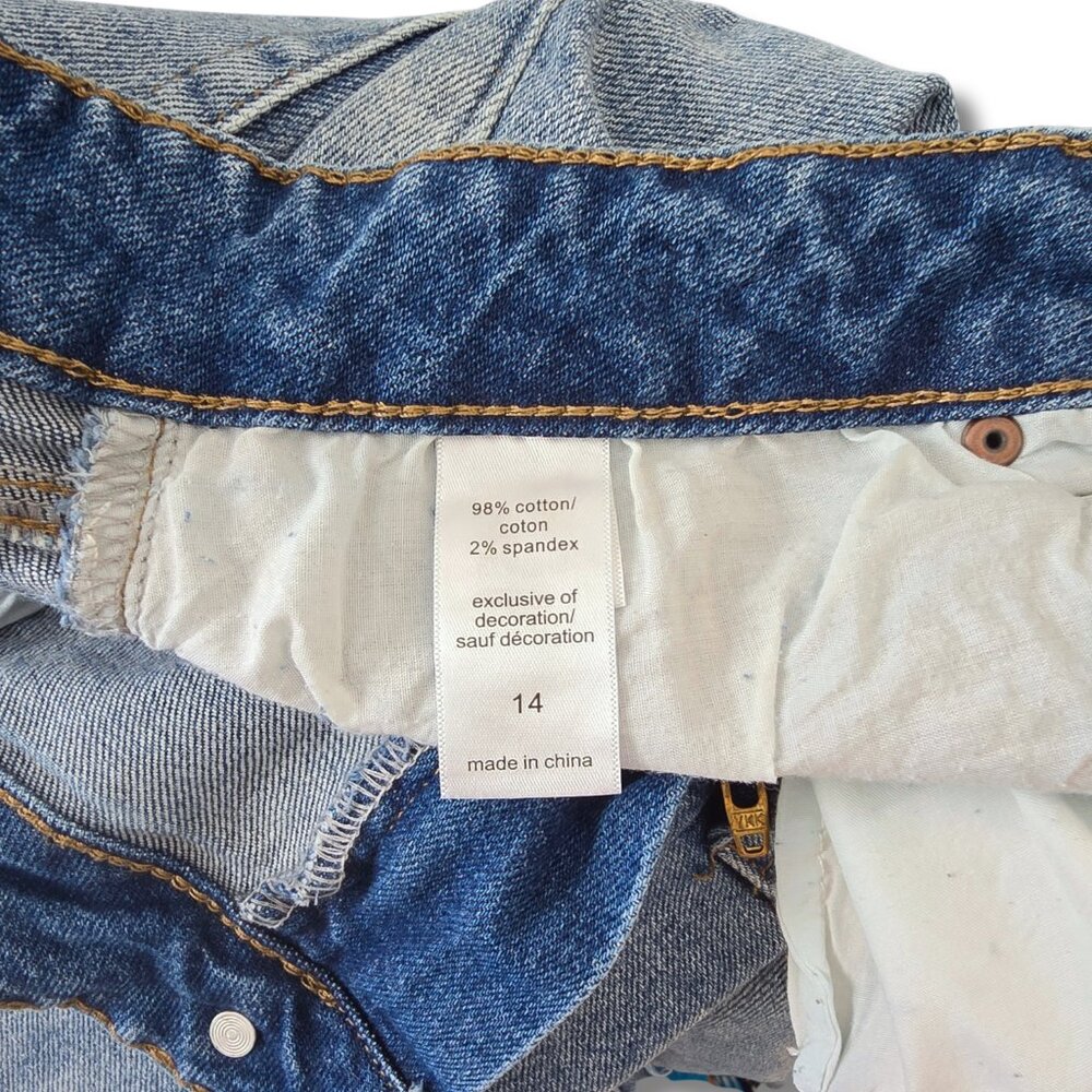 Maurices Light Blue High Rise Patchwork Jeans - Picture 5 of 7